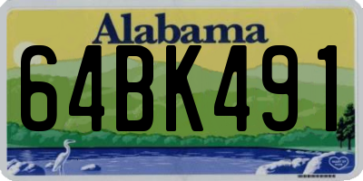 AL license plate 64BK491