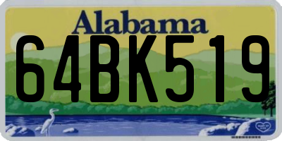 AL license plate 64BK519