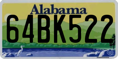 AL license plate 64BK522