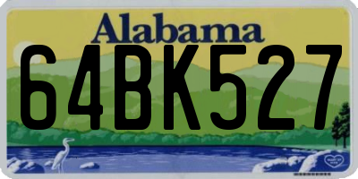 AL license plate 64BK527