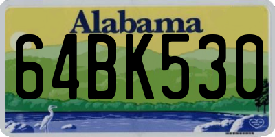 AL license plate 64BK530