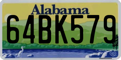 AL license plate 64BK579