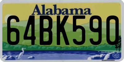 AL license plate 64BK590