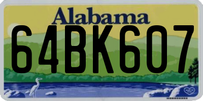 AL license plate 64BK607