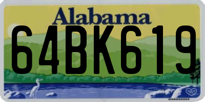 AL license plate 64BK619