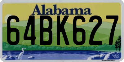 AL license plate 64BK627