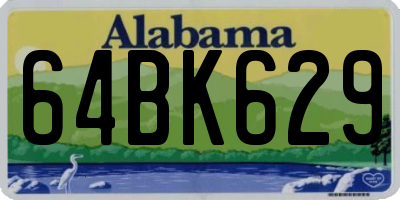 AL license plate 64BK629
