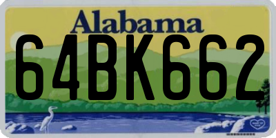 AL license plate 64BK662