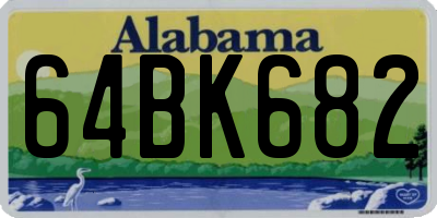 AL license plate 64BK682