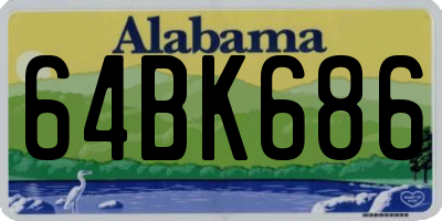 AL license plate 64BK686