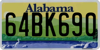 AL license plate 64BK690