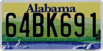 AL license plate 64BK691