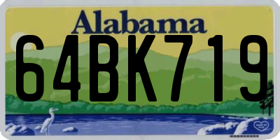 AL license plate 64BK719