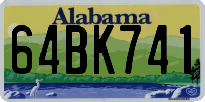 AL license plate 64BK741