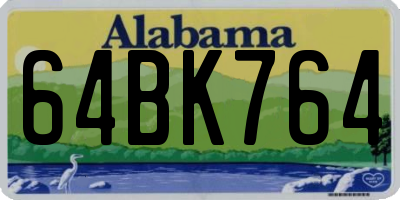 AL license plate 64BK764