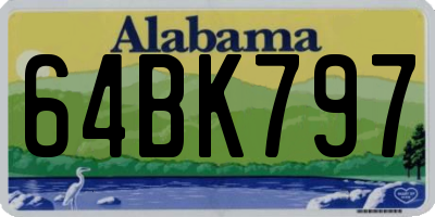 AL license plate 64BK797