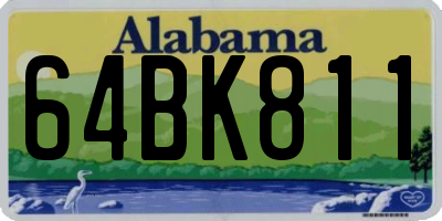 AL license plate 64BK811