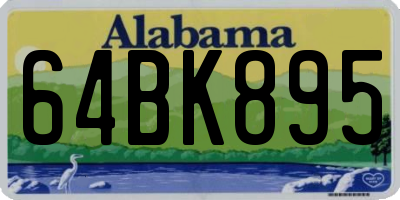 AL license plate 64BK895