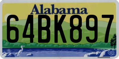 AL license plate 64BK897