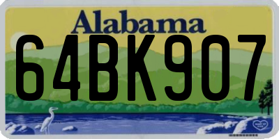 AL license plate 64BK907
