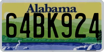 AL license plate 64BK924