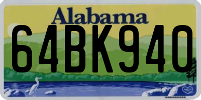 AL license plate 64BK940