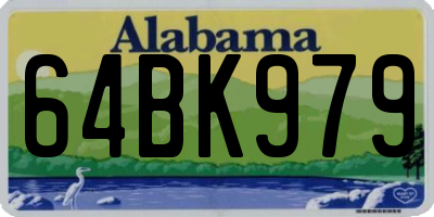 AL license plate 64BK979