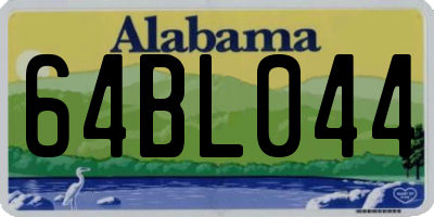 AL license plate 64BL044