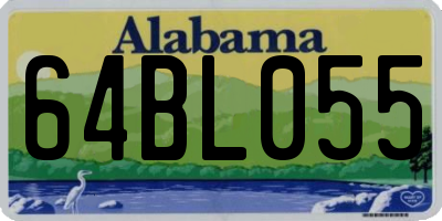 AL license plate 64BL055