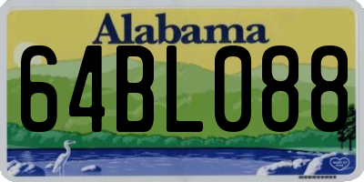AL license plate 64BL088