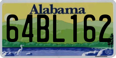AL license plate 64BL162