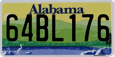 AL license plate 64BL176