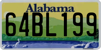 AL license plate 64BL199