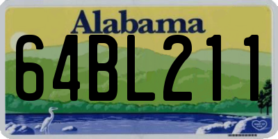 AL license plate 64BL211