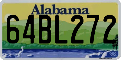 AL license plate 64BL272