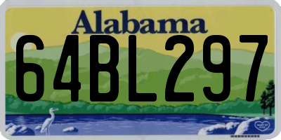 AL license plate 64BL297
