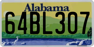 AL license plate 64BL307