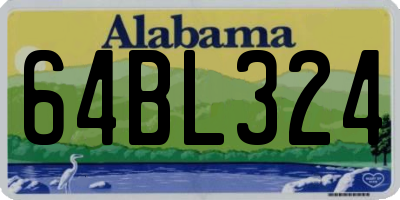 AL license plate 64BL324