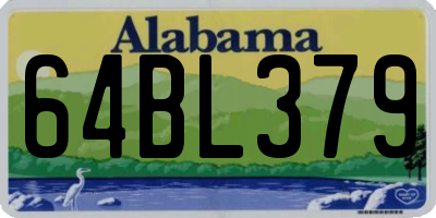 AL license plate 64BL379