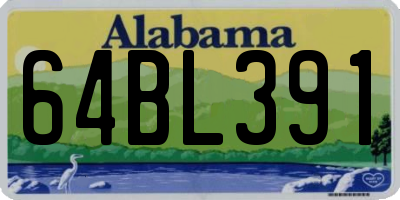 AL license plate 64BL391