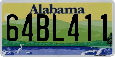 AL license plate 64BL411