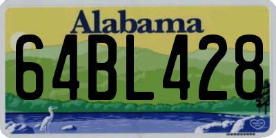 AL license plate 64BL428