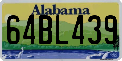 AL license plate 64BL439