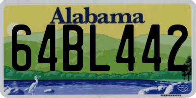 AL license plate 64BL442