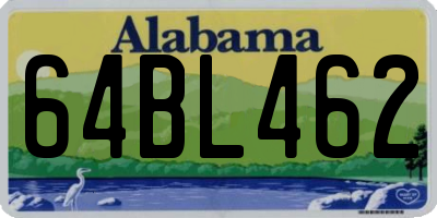 AL license plate 64BL462