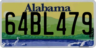AL license plate 64BL479