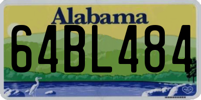 AL license plate 64BL484