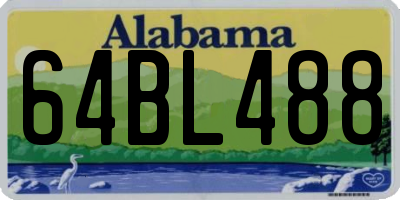 AL license plate 64BL488