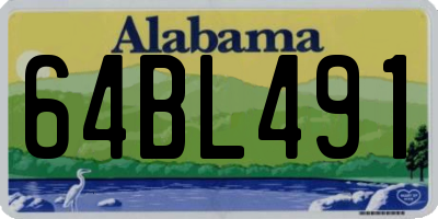 AL license plate 64BL491