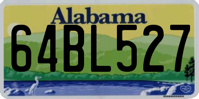 AL license plate 64BL527